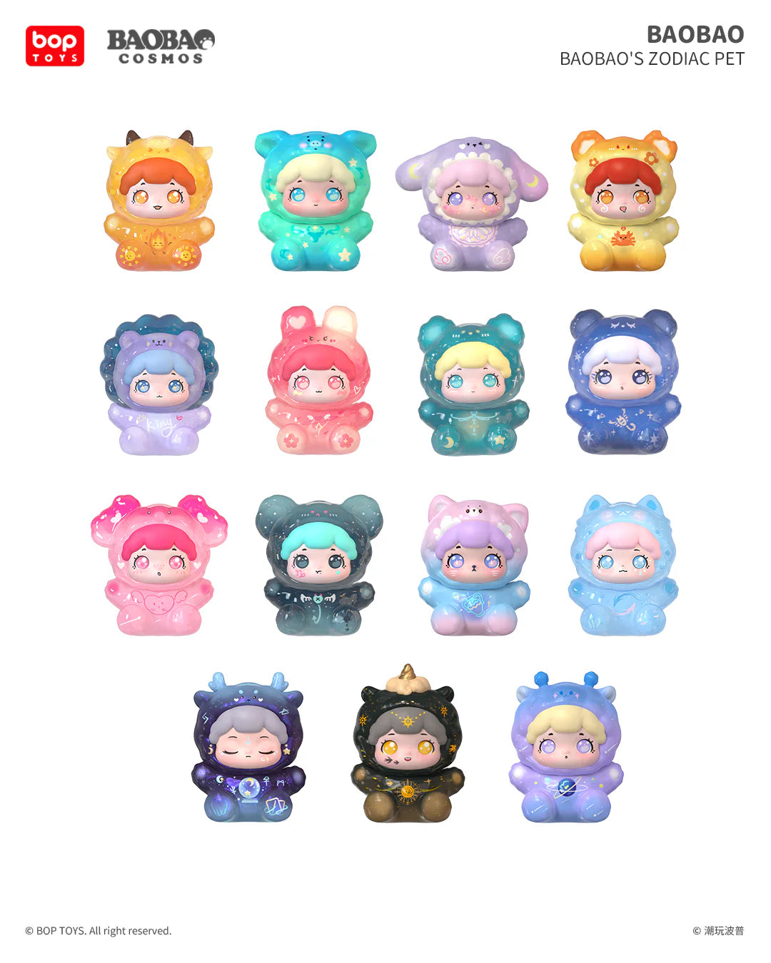 BAOBAO'S Zodiac Pet Series Figures Blind Box