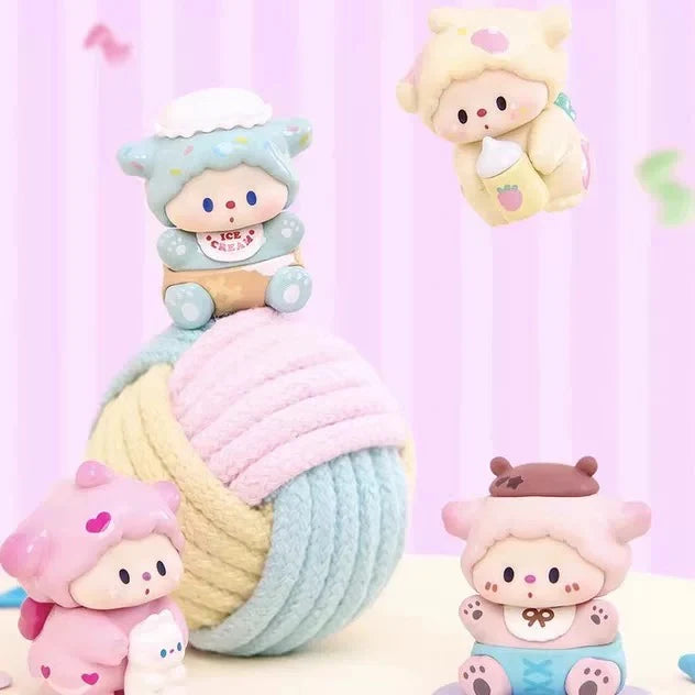 LULUDOG’S Baby Fete Series Mini Beans Figures