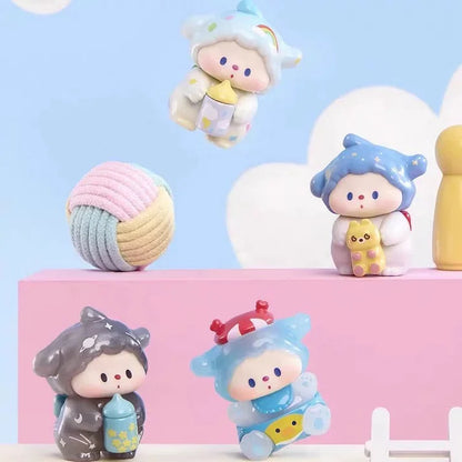 LULUDOG’S Baby Fete Series Mini Beans Figures