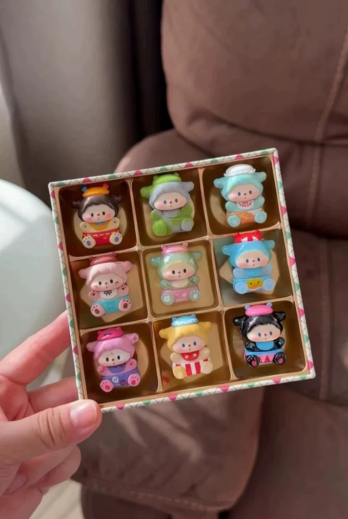 LULUDOG’S Baby Fete Series Mini Beans Figures