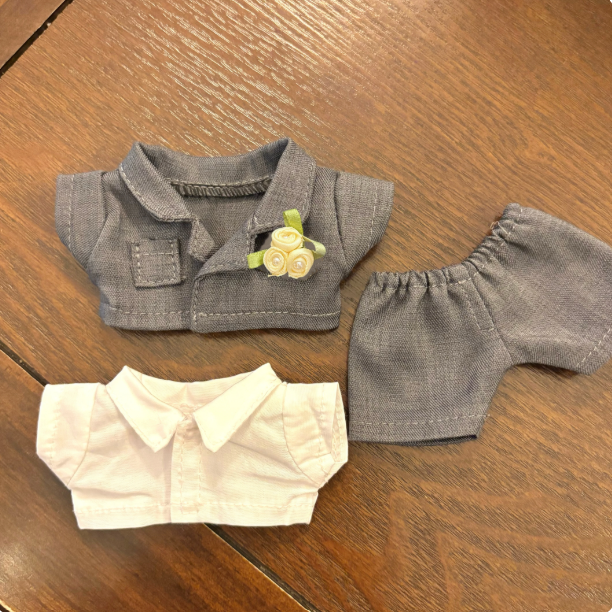 17cm 라부부 웨딩드레스 &amp; 정장 봉제인형 (예약 판매)