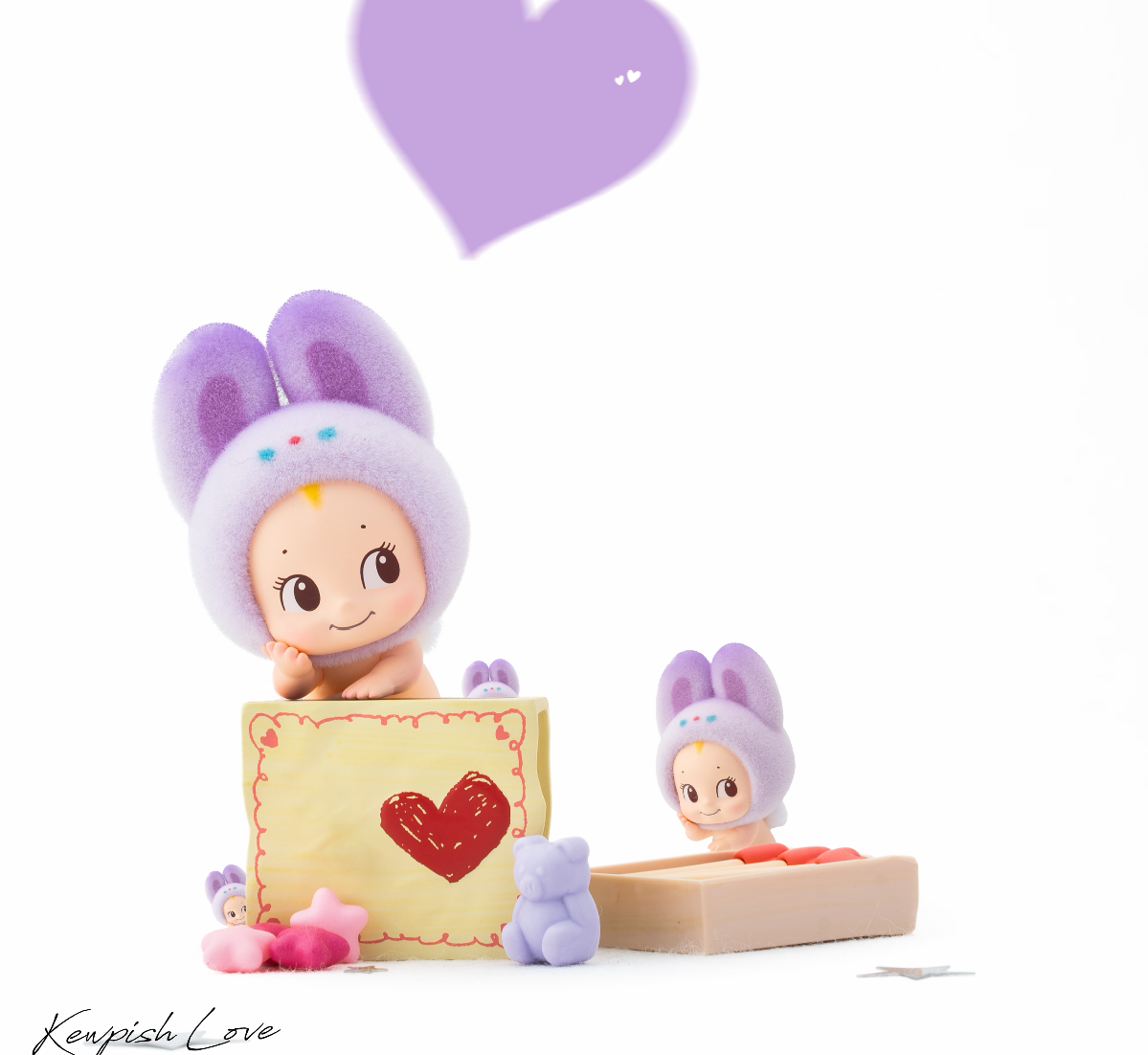 Kewpish Love Animal Lying Posture Figure Series Blind Box
