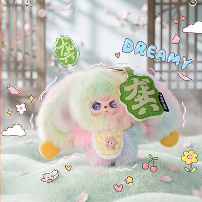 Baby Three The Hundred Surnames Little Rabbit Plush Keychain Blind Box