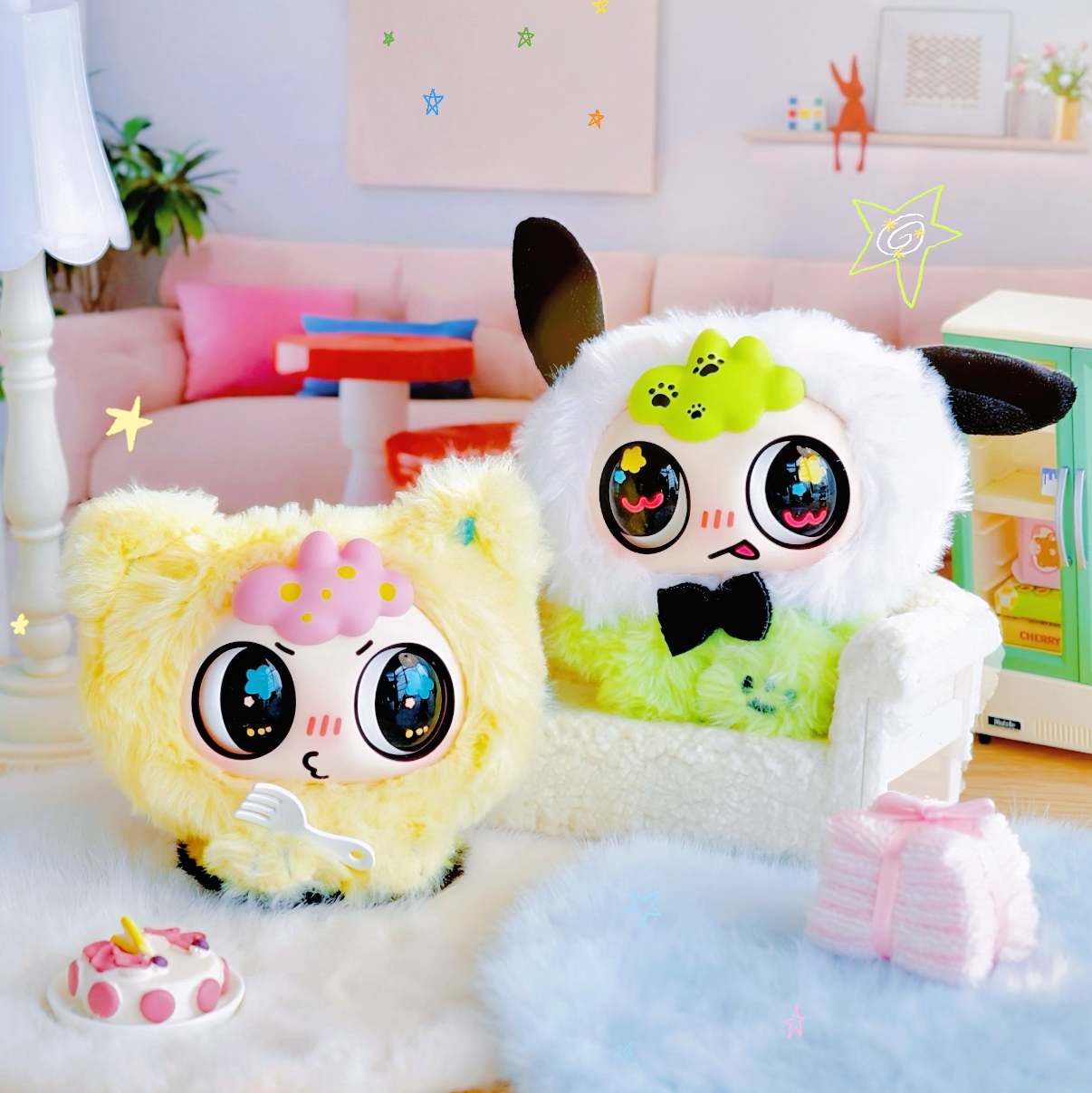 Strawberry Mousseta Noisy Kiwawa Plush Blind Box