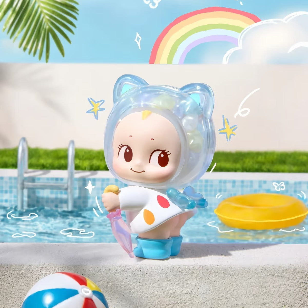 Kewpish Love Raincoat Angel Series Blind Box