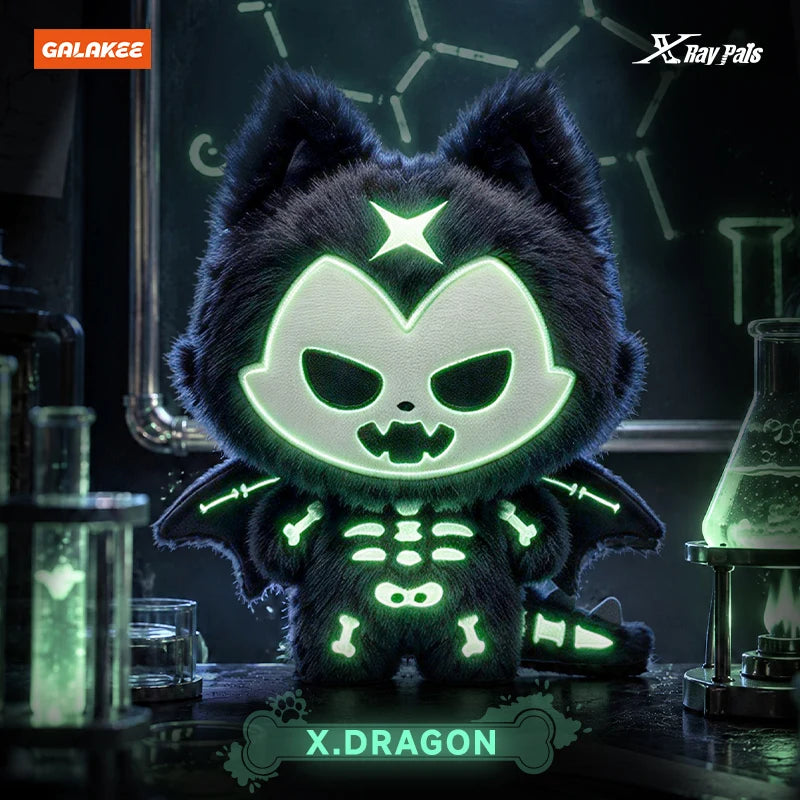 X-RAY PALS Glow in the Dark Series Plush Pendant Blind Box