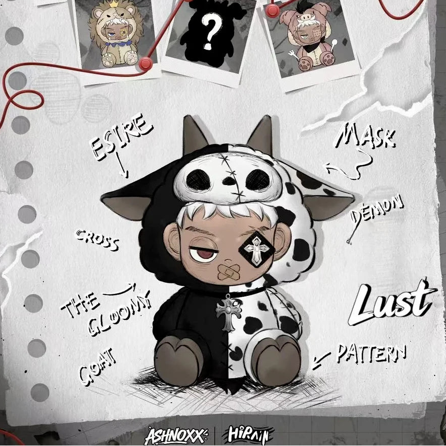 ASHNOXX Ash: The Seven Divine Melodies Series Plush Blind Box