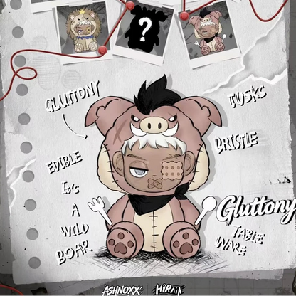 ASHNOXX Ash: The Seven Divine Melodies Series Plush Blind Box