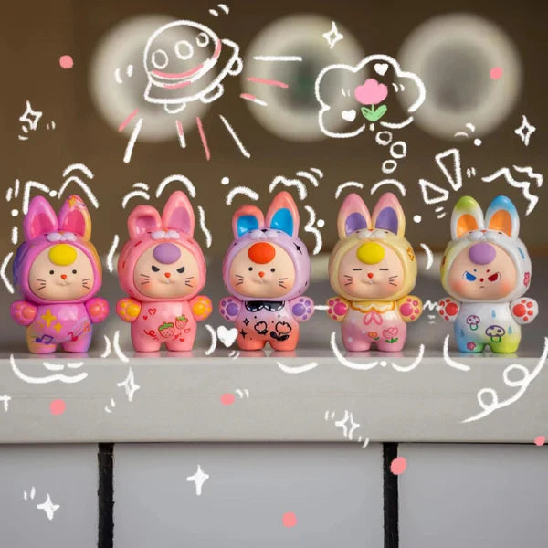 Baby Three Dopamine Rabbit Cute Series Bean Blind Box