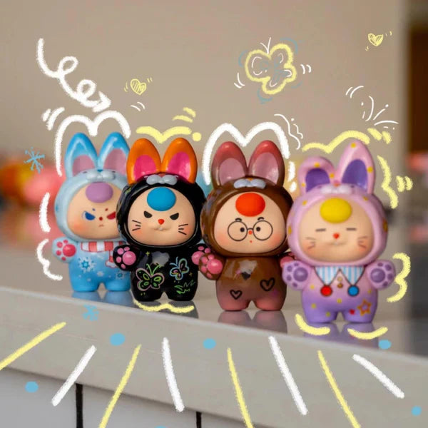 Baby Three Dopamine Rabbit Cute Series Bean Blind Box