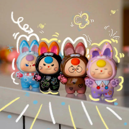 Baby Three Dopamine Rabbit Cute Series Bean Blind Box