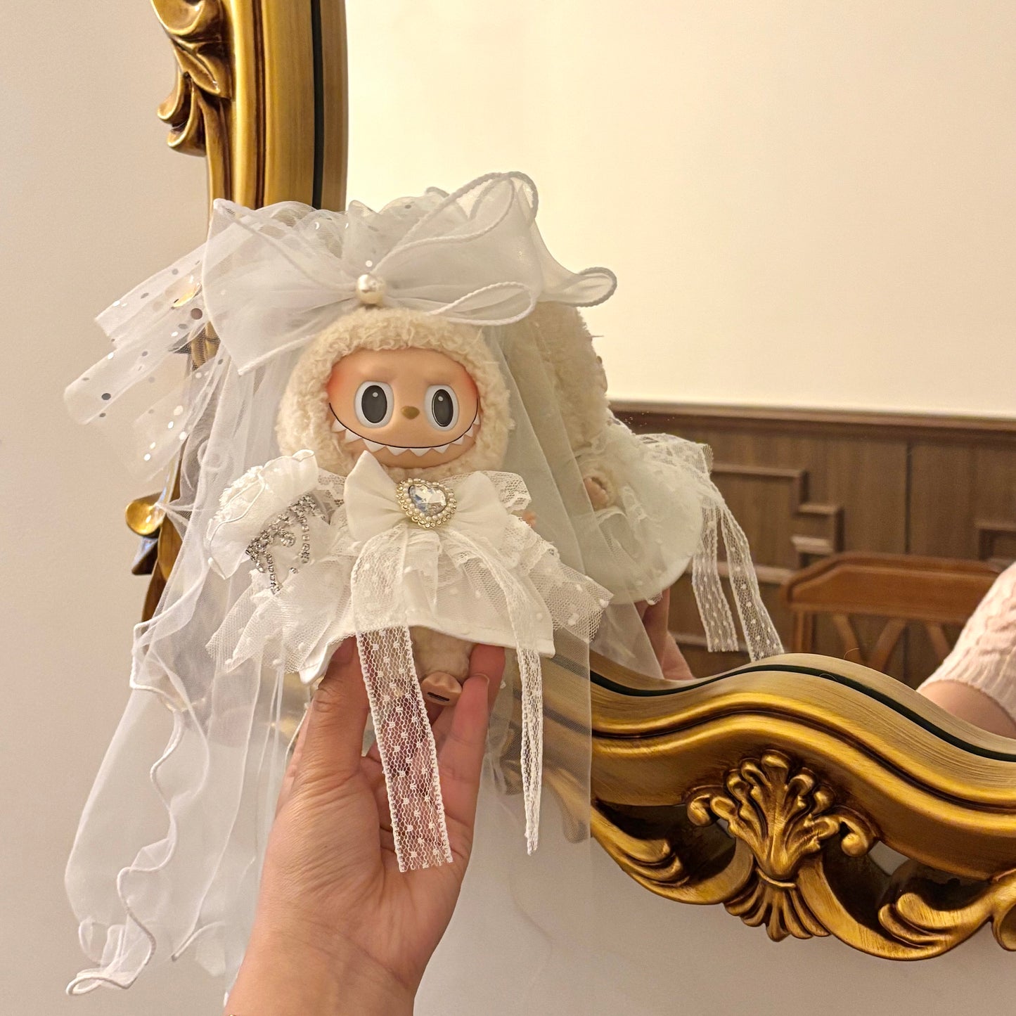 17cm 라부부 웨딩드레스 &amp; 정장 봉제인형 (예약 판매)