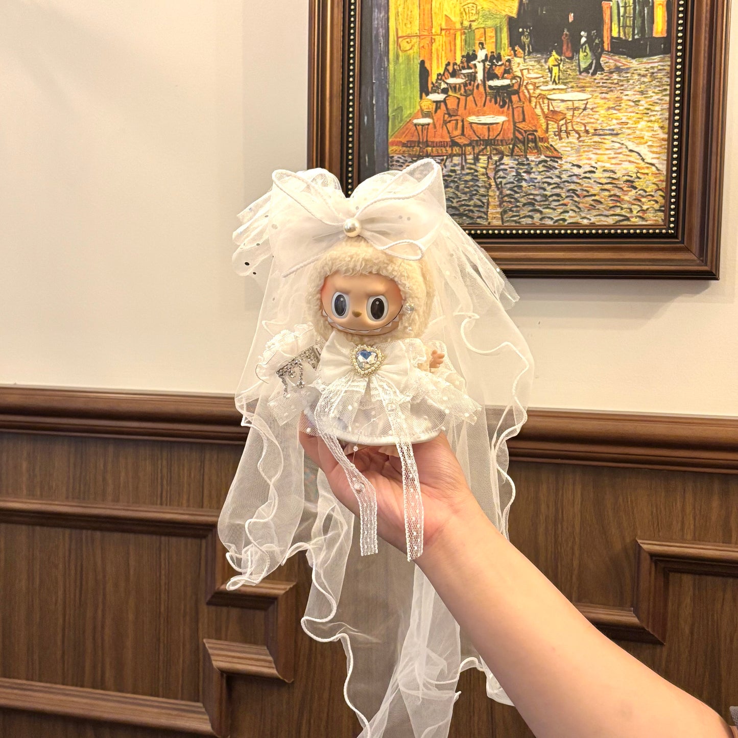 17cm 라부부 웨딩드레스 &amp; 정장 봉제인형 (예약 판매)