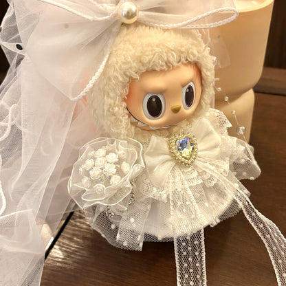 17cm 라부부 웨딩드레스 &amp; 정장 봉제인형 (예약 판매)