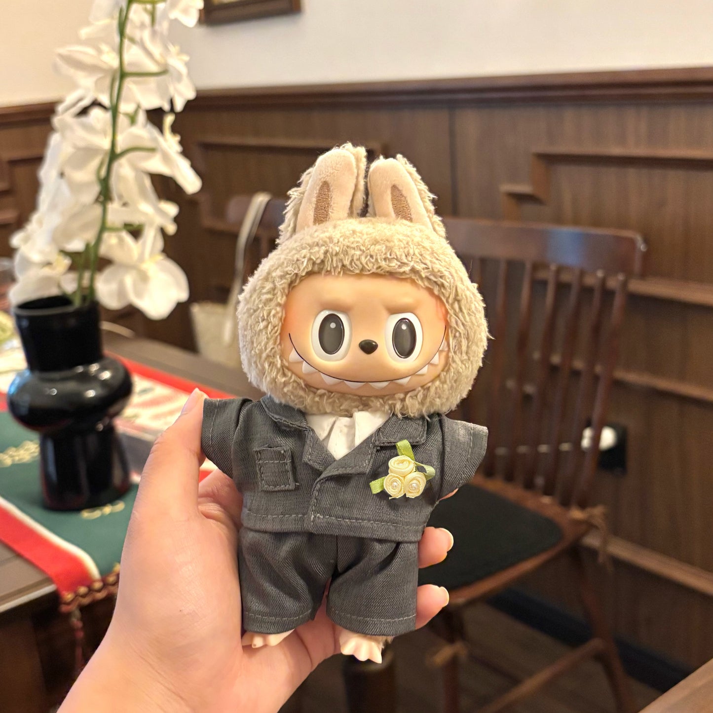 17cm 라부부 웨딩드레스 &amp; 정장 봉제인형 (예약 판매)