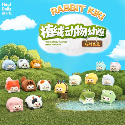 RABBIT KIKI Flocked Baby Animals Series Blind Box