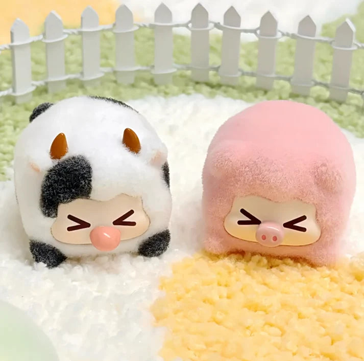 RABBIT KIKI Flocked Baby Animals Series Blind Box